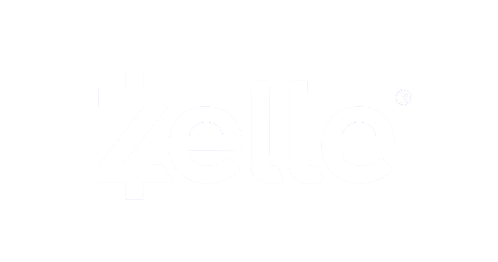 Zelle logo white